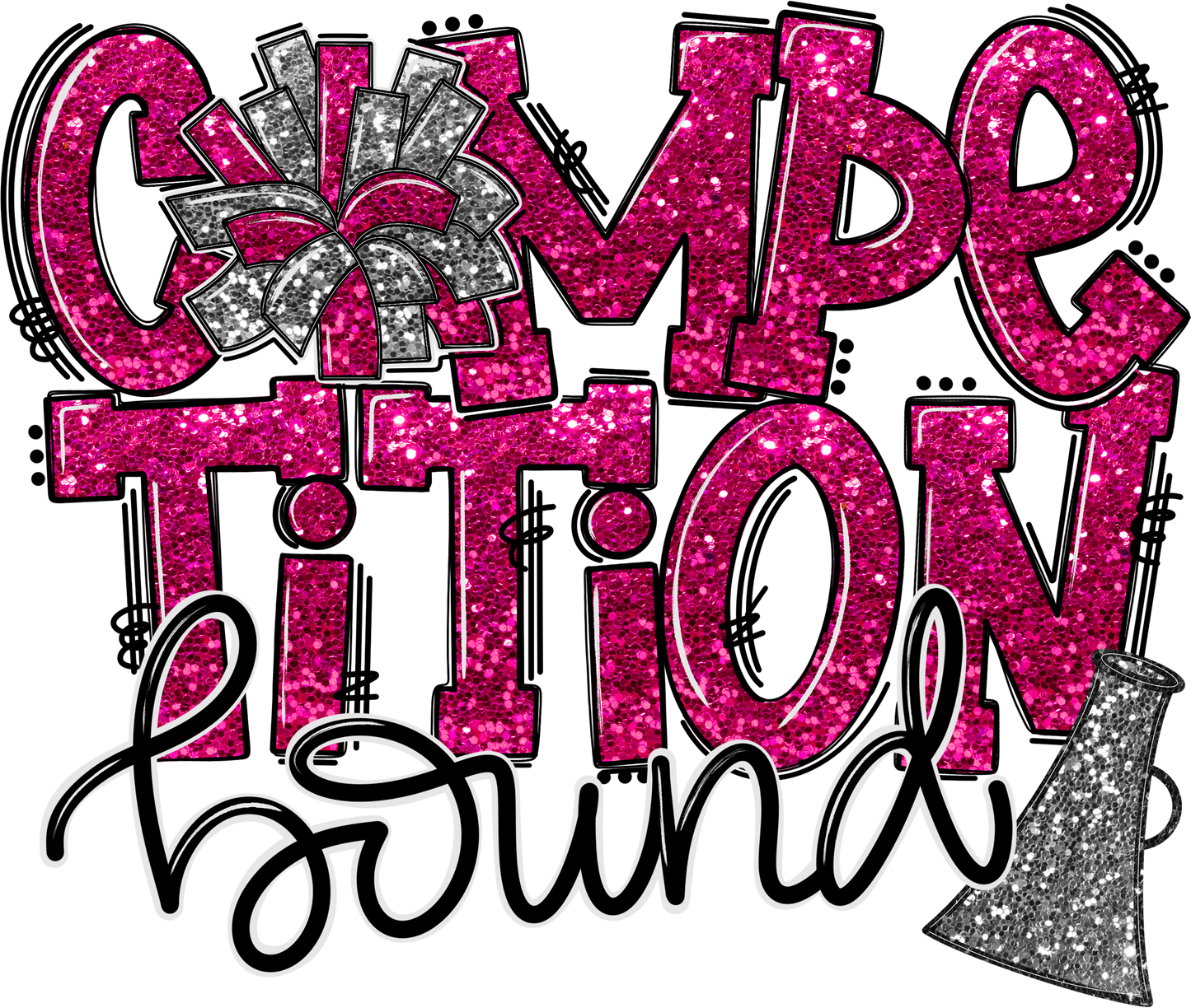 Pink Glitter Competition Bound