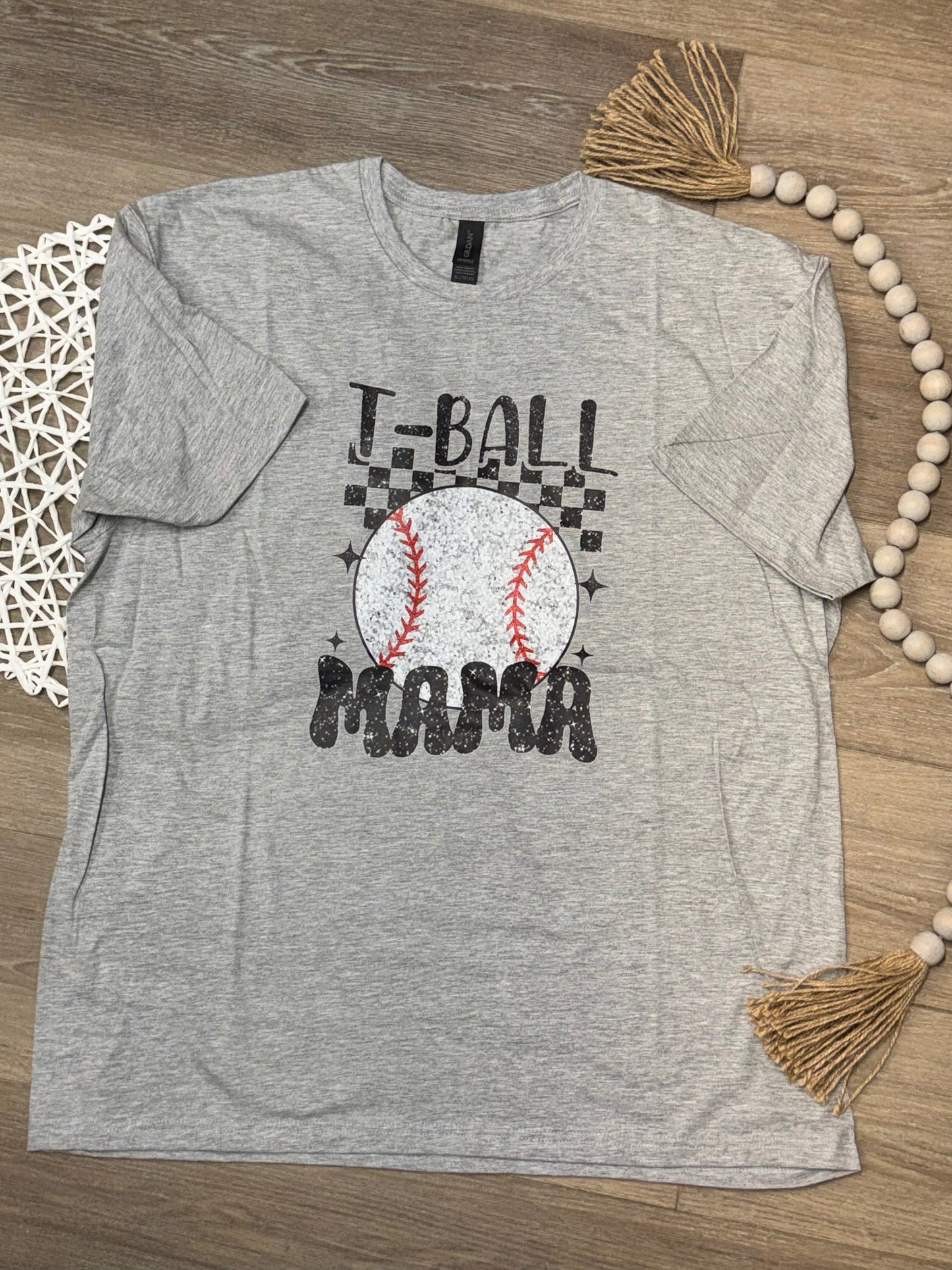 T-Ball Mama with Glitter