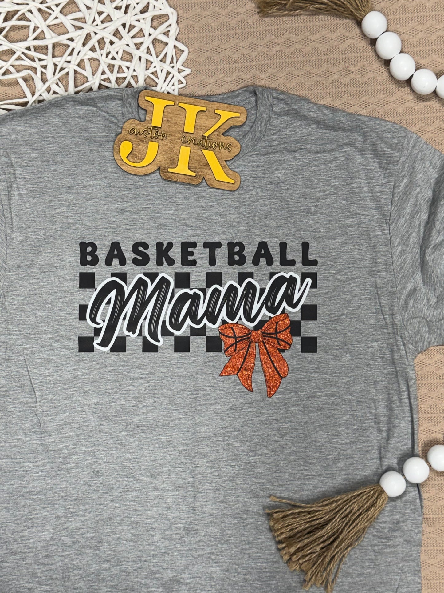 Checkered Basketball Mama