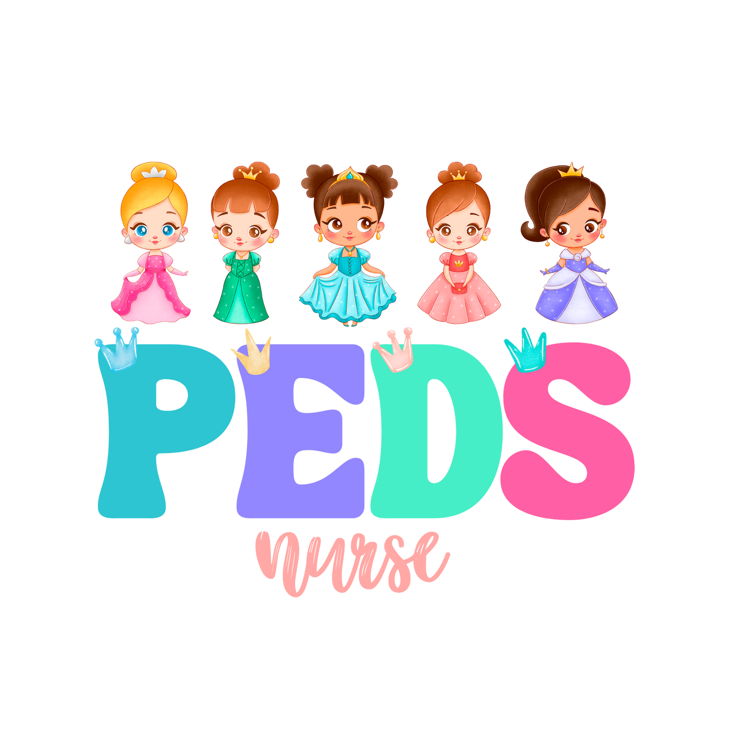 Pretty in Pink Pediatric Nurse