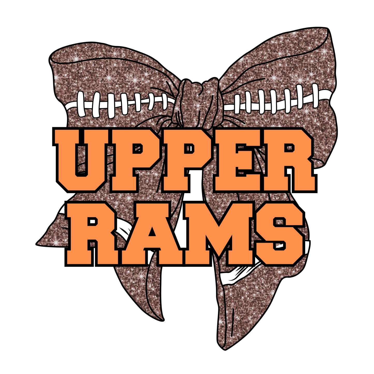 Upper Rams Football Bow