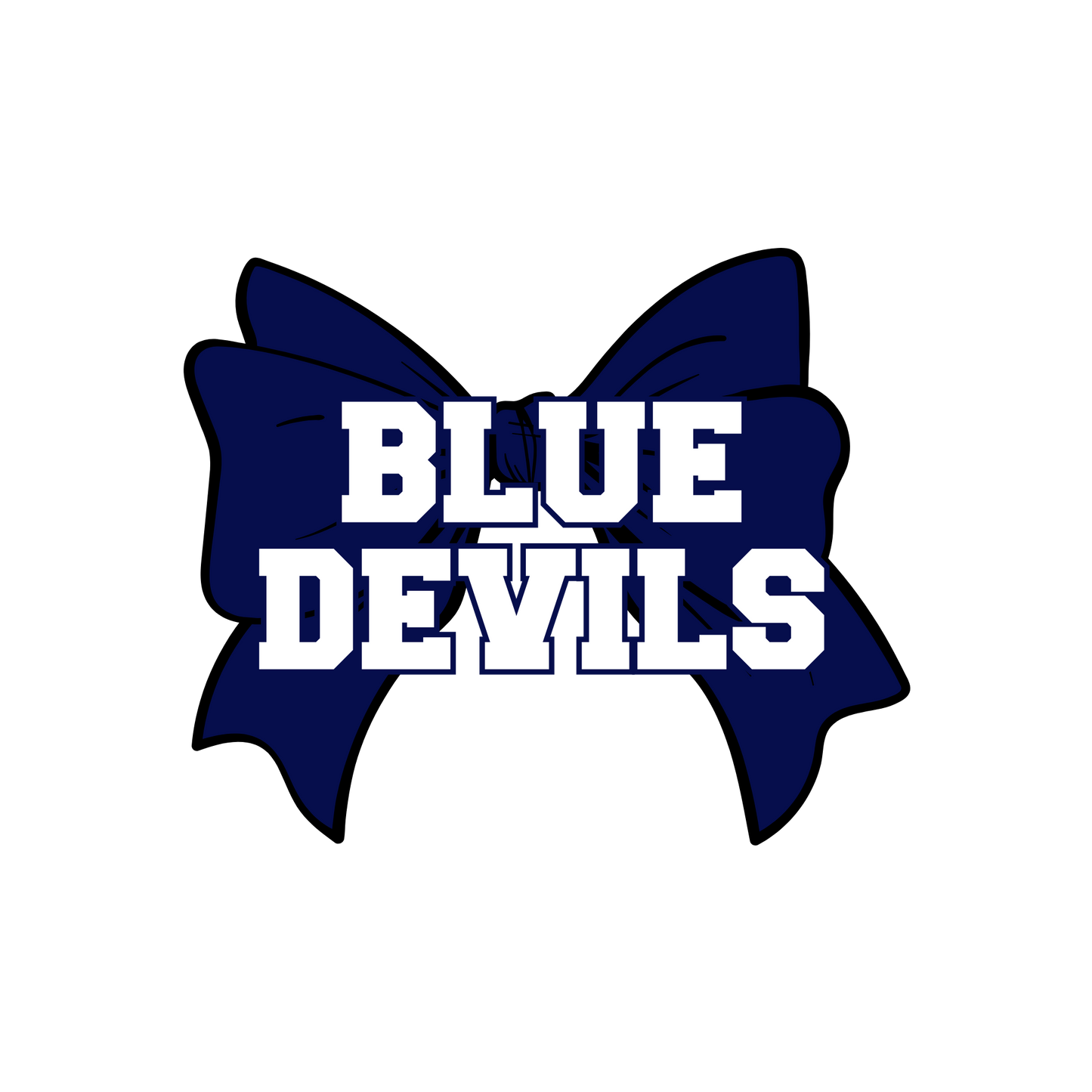 Little Blue Devils Bow