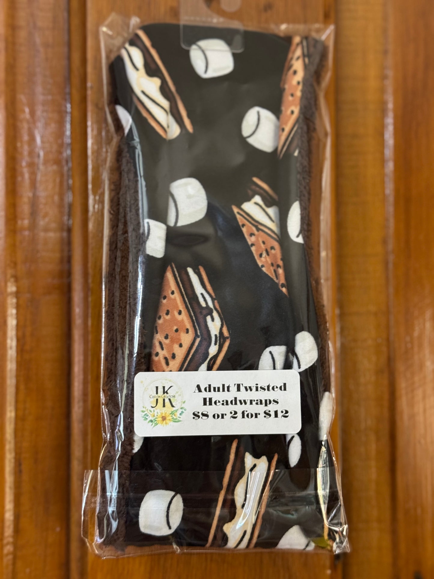 RTS S’mores Twisted Headwraps JK Custom Creations LLC