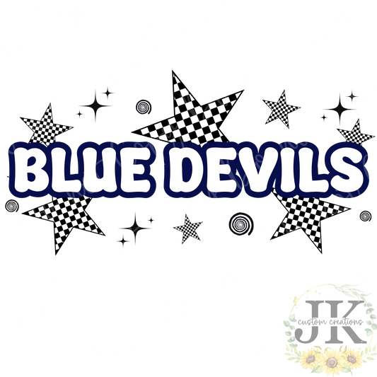 Checkered Star Blue Devils
