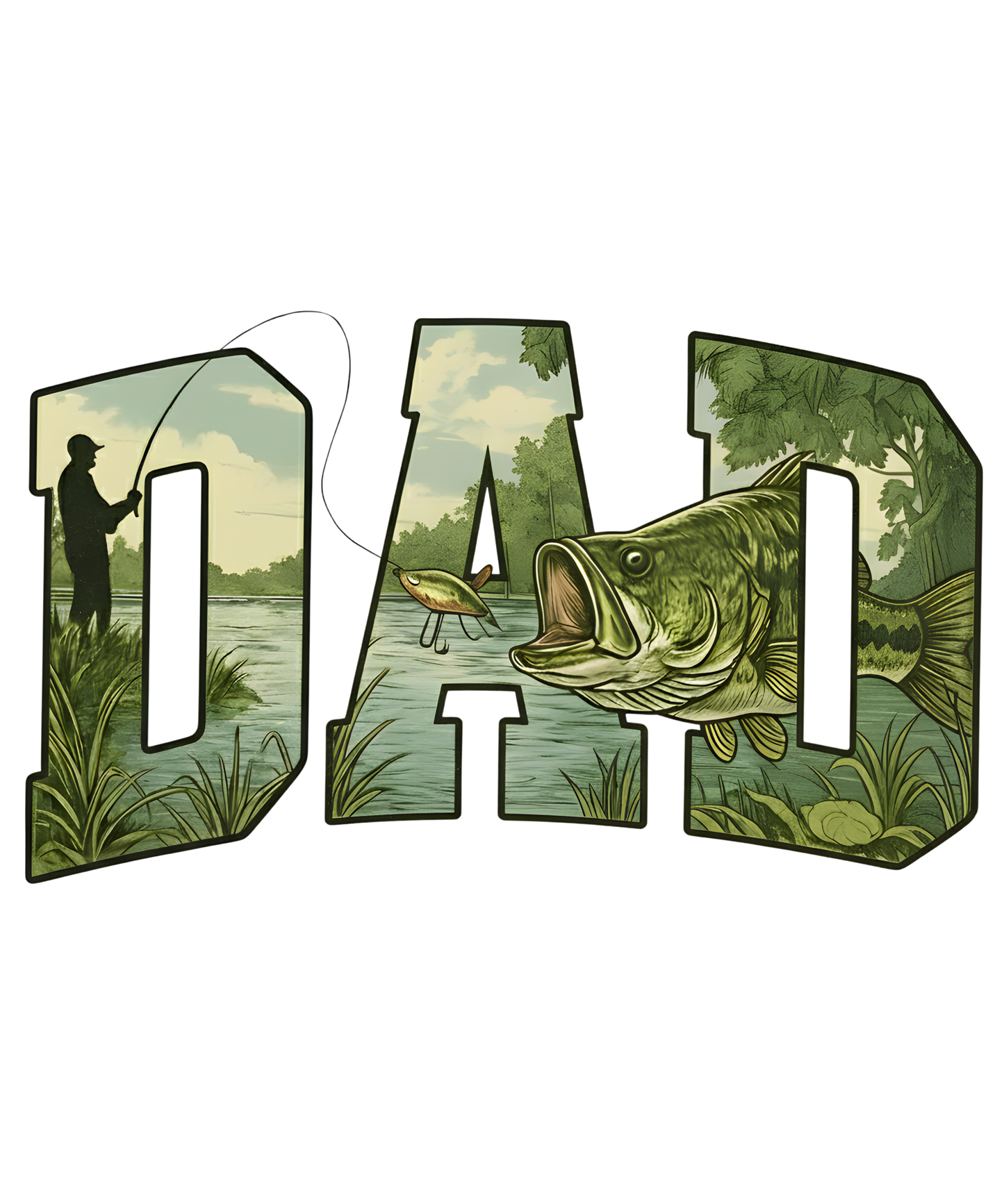 Bass Fishing Dad