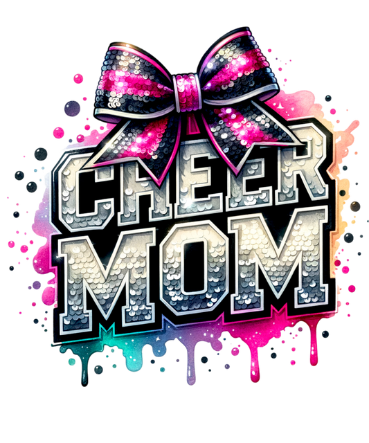 Cheer Mom Pink and Silver