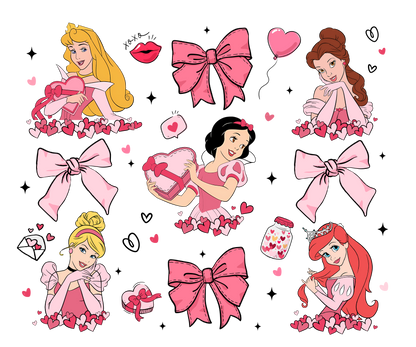 Girls and Bows Valentine for Kids