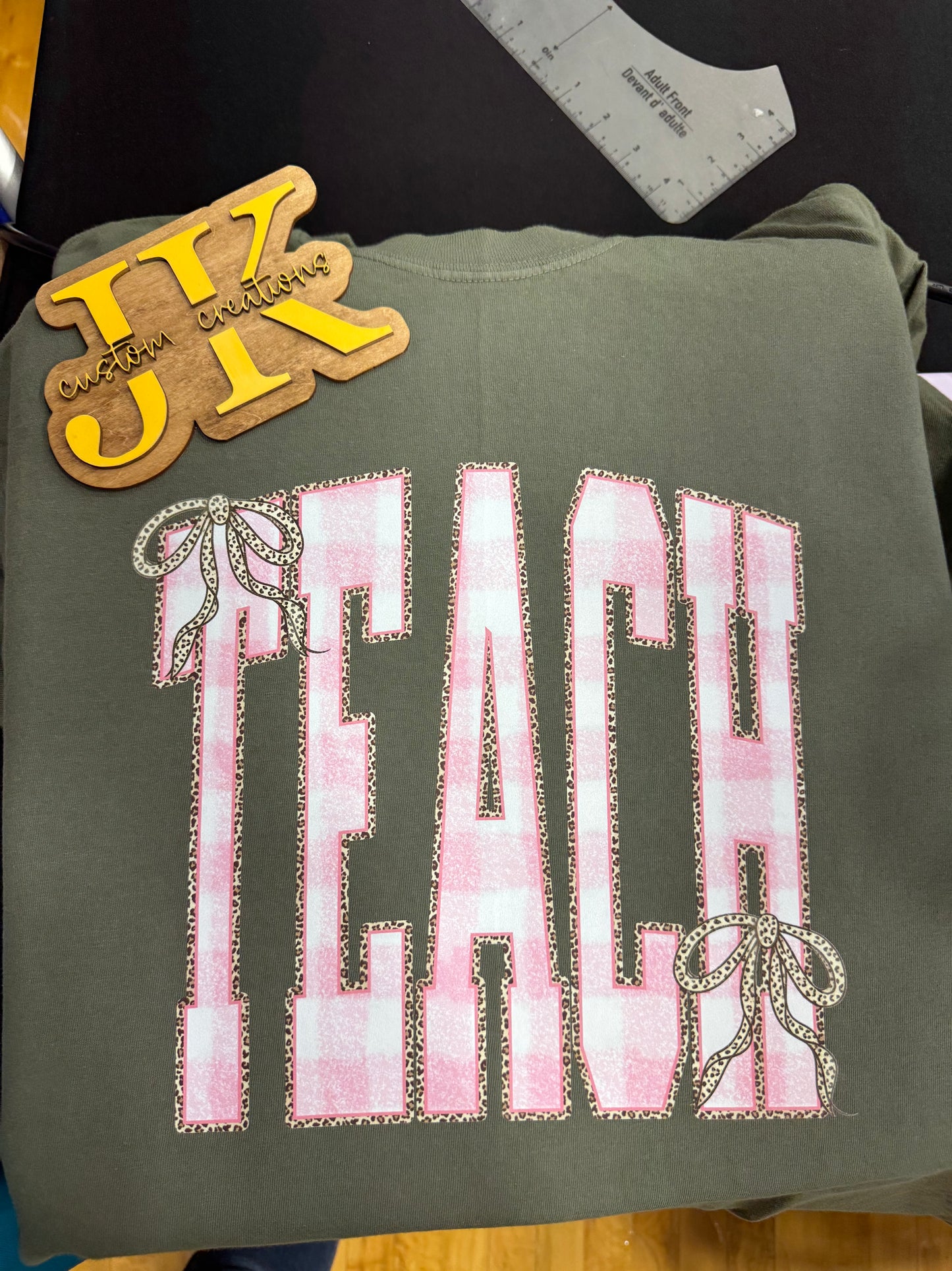 Pink Checkered Teach
