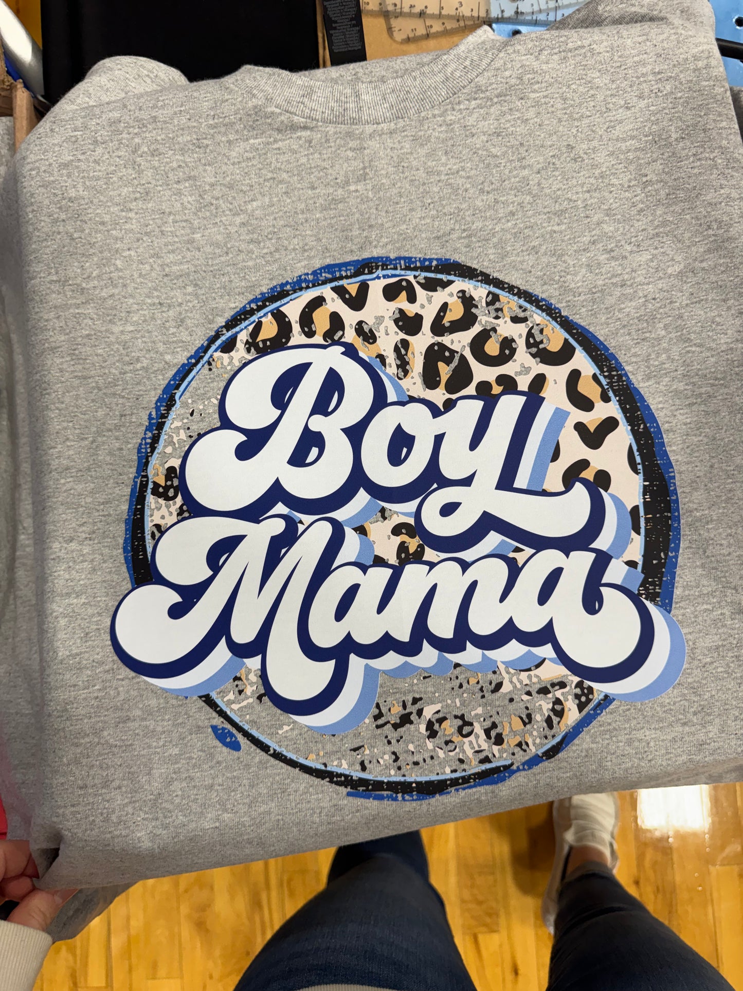 Cheetah Print Boy Mama