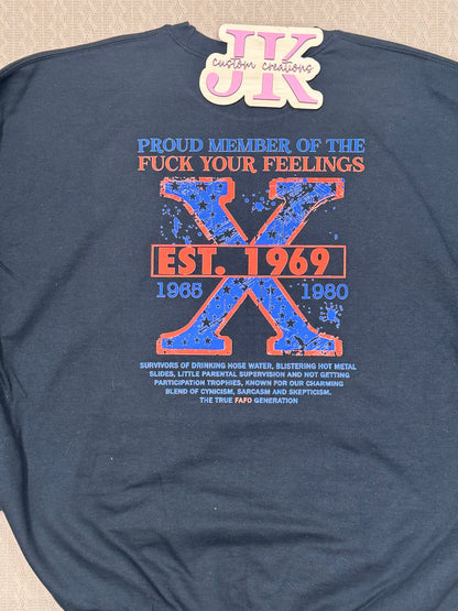 Proud Gen X Member, Custom Year