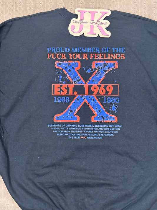 Proud Gen X Member, Custom Year