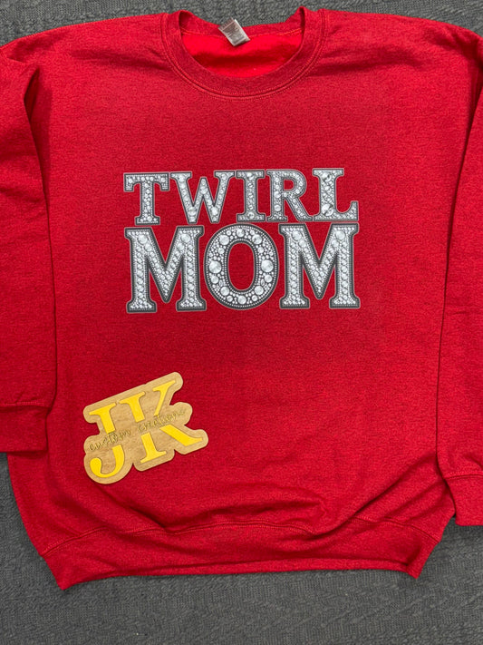 Faux Diamond Twirl Mom