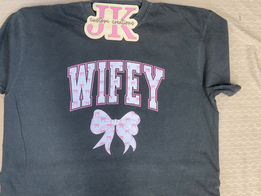 Wifey Pink Bows, Pink Coquette Wifey