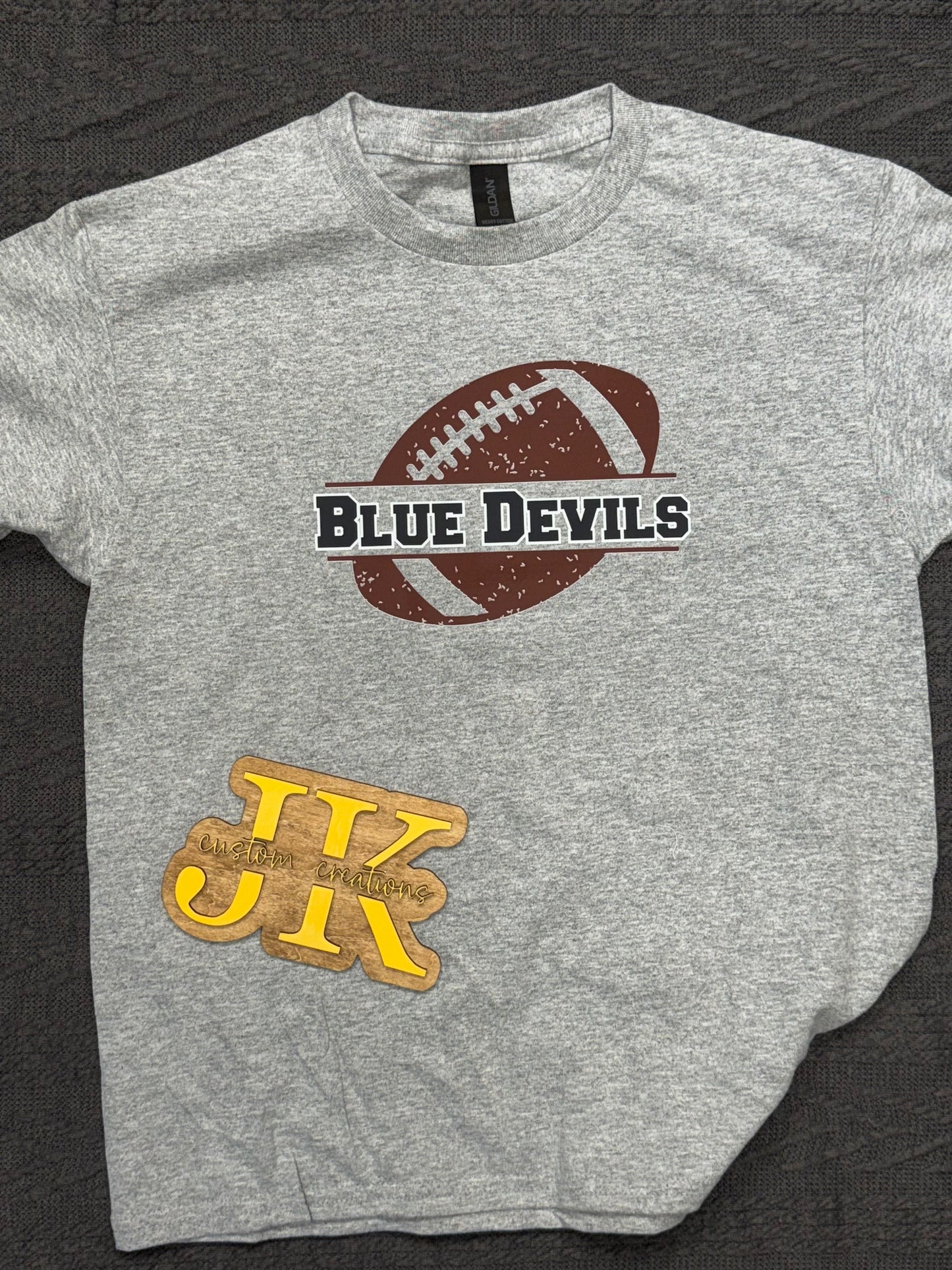 Blue Devils Football Distressed