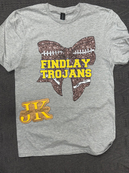 Findlay Trojans Football Bow