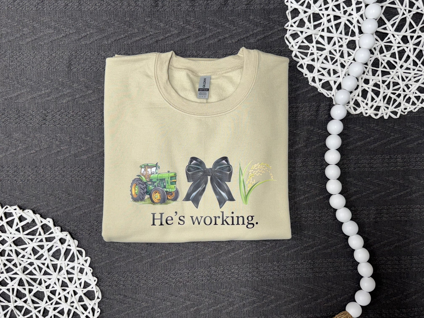 He's Working - Farm Wife Life