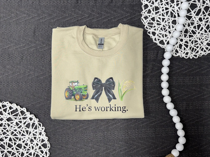 He's Working - Farm Wife Life