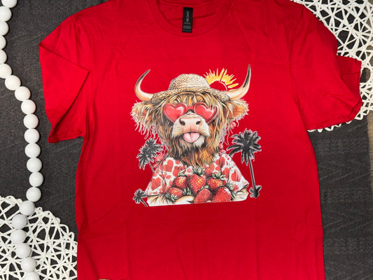 Berry Best Summer Highland Cow
