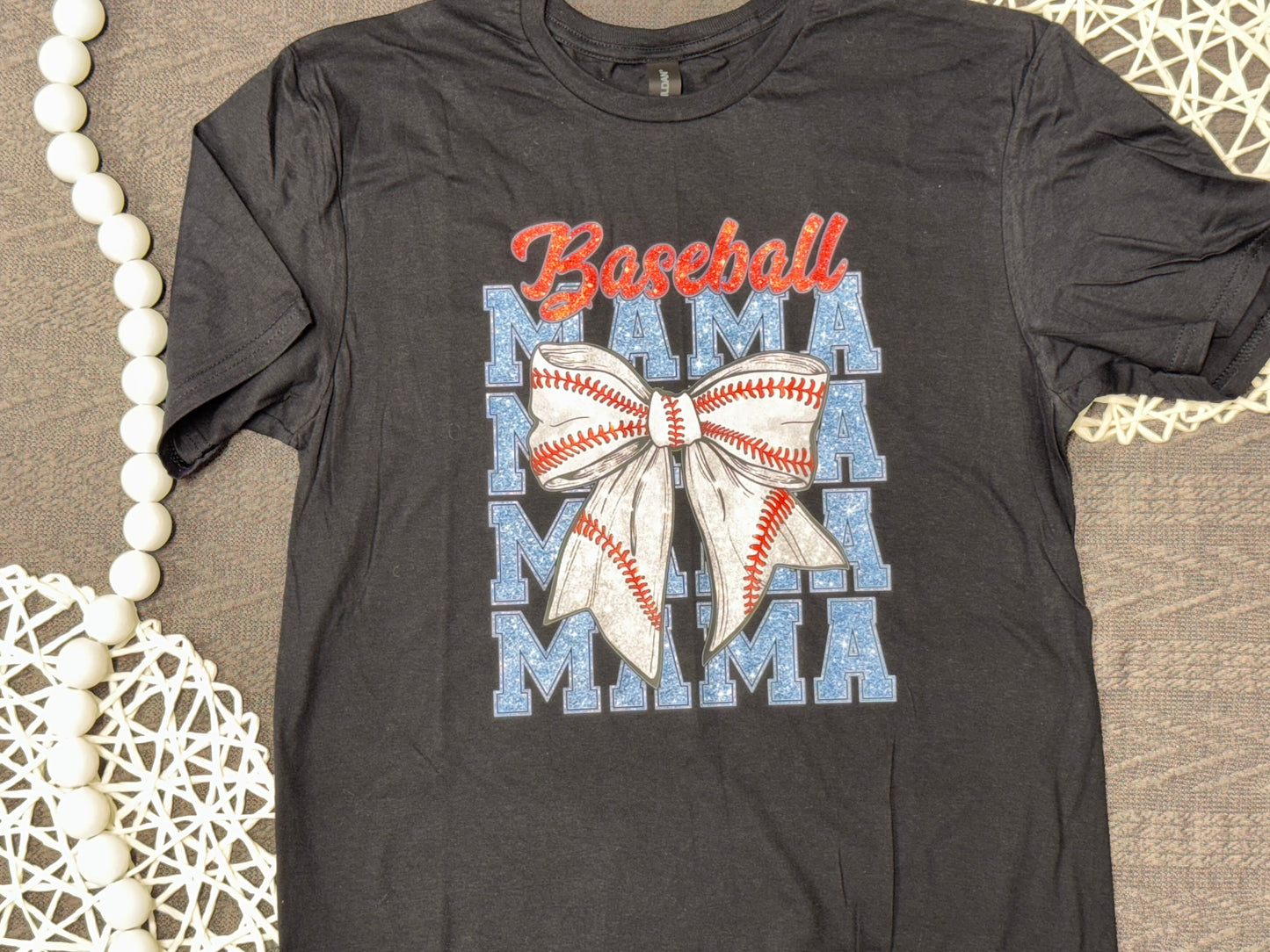 Baseball Mama with Glitter