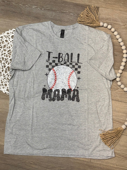 T-Ball Mama with Glitter