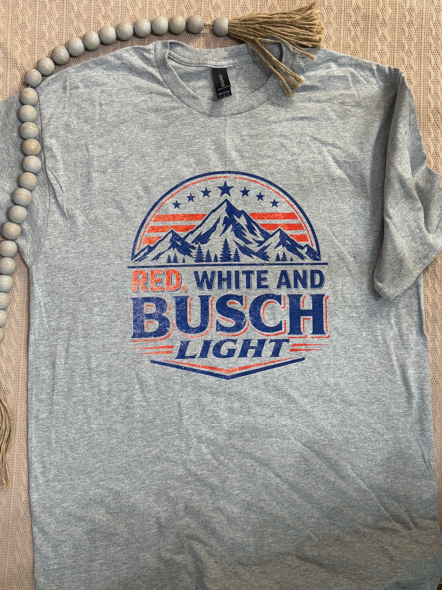 Red, White, Busch Light