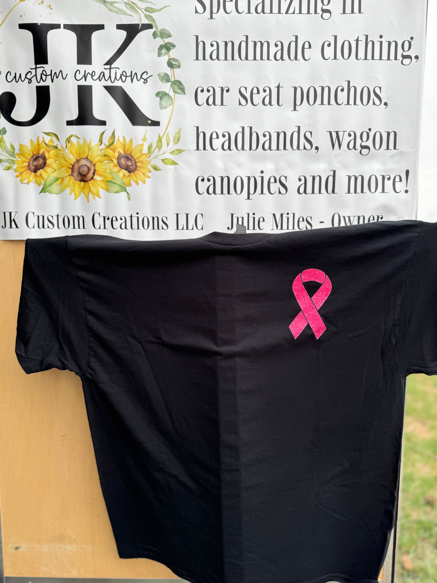 October is for Pink Ribbons with Glitter