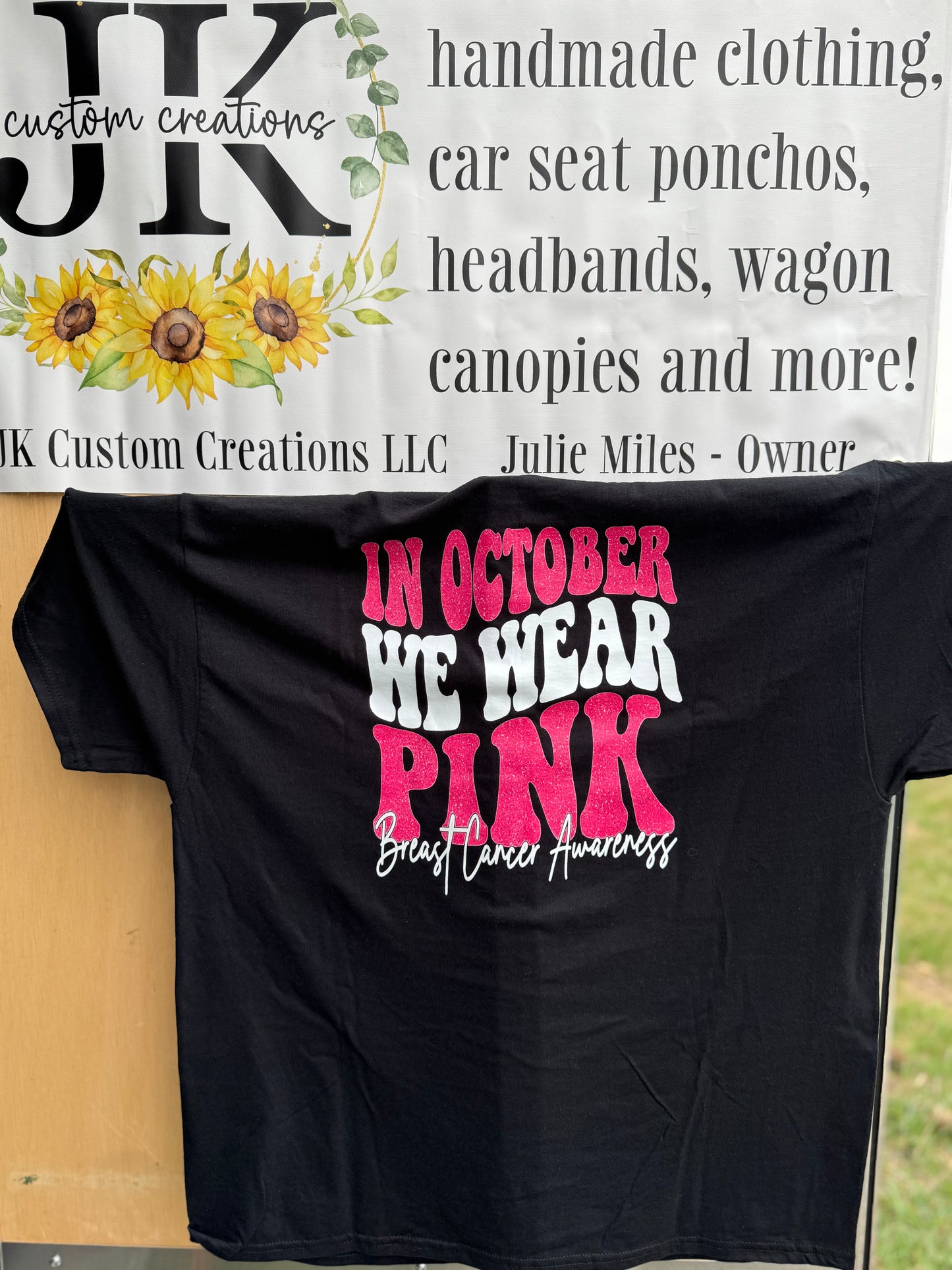 October is for Pink Ribbons with Glitter