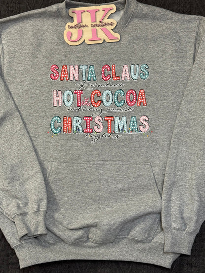 Santa, Hot Cocoa, Christmas Lights