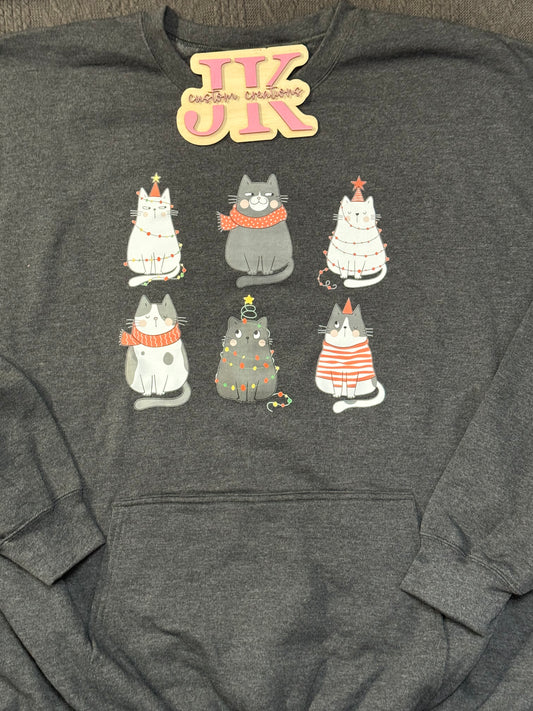 Meowy Christmas Pocket Crewneck