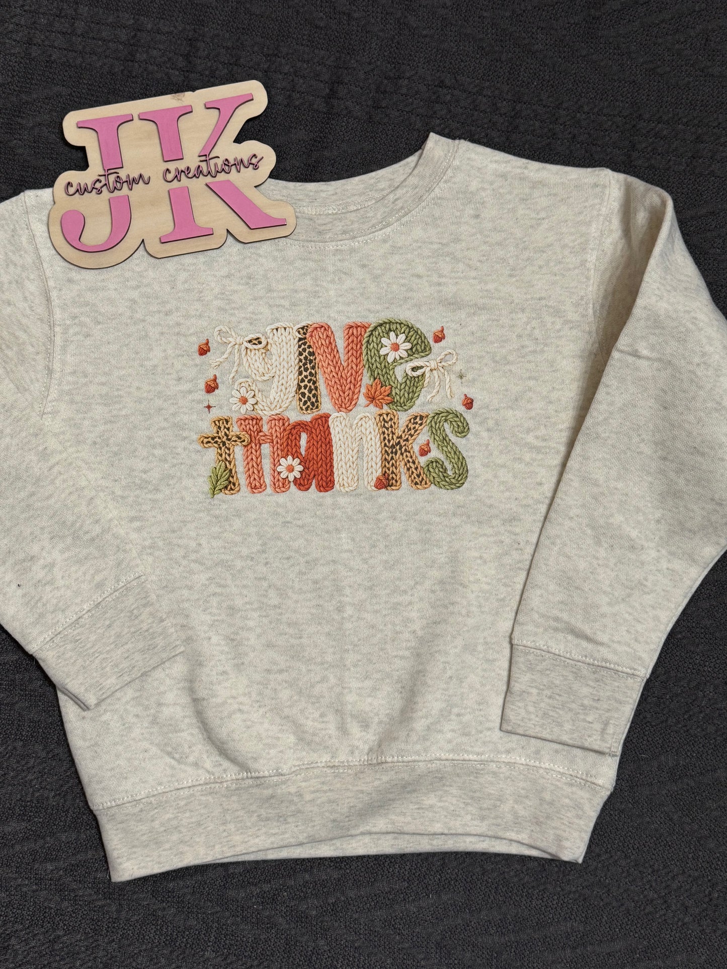 Crocheted Give Thanks