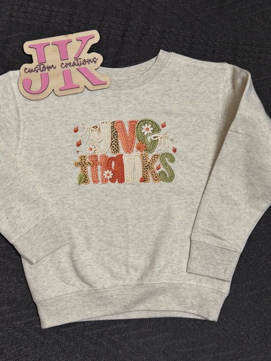 Crocheted Give Thanks