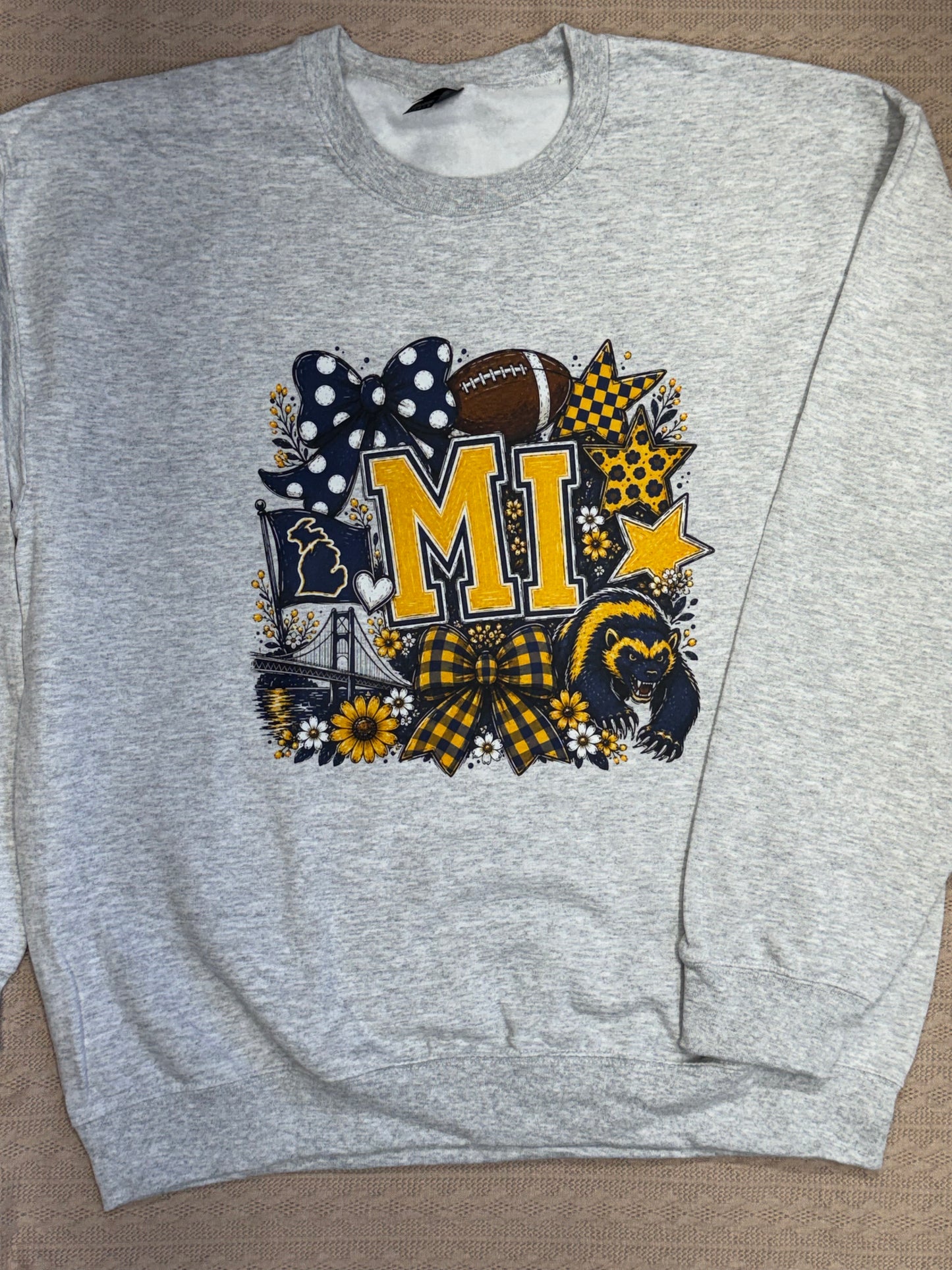 Blue and Gold Football Collage