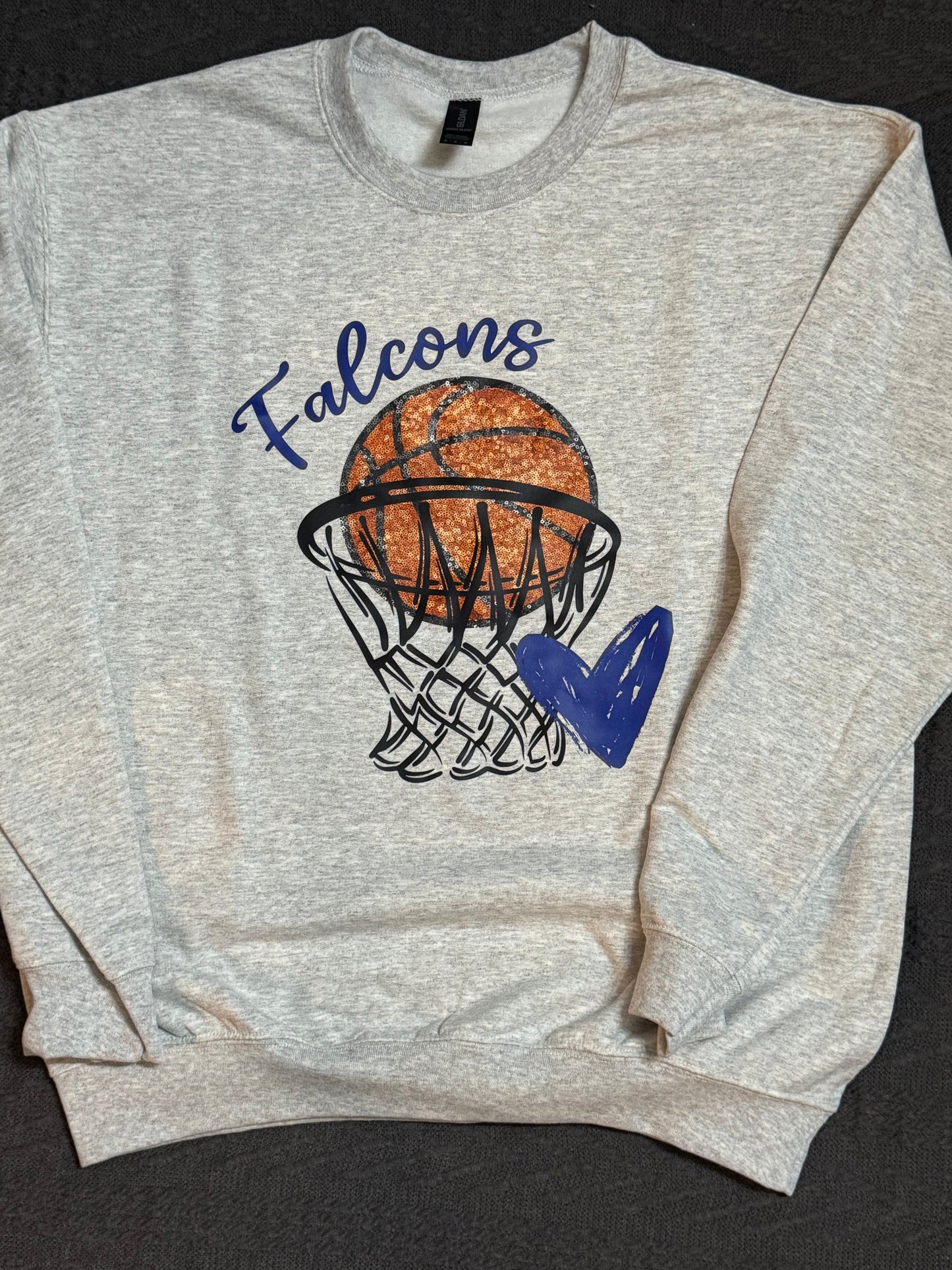 For the Love of the Game, Falcons Basketball, Faux Glitter