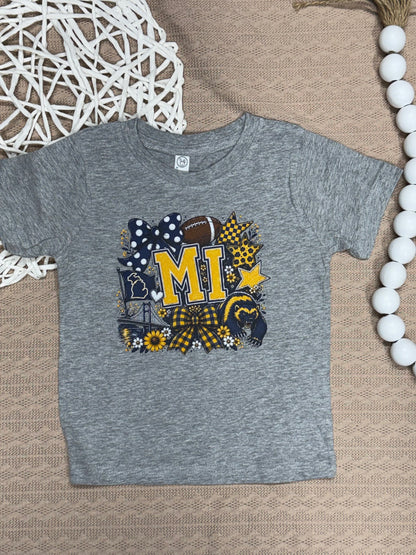 Blue and Gold Football Collage