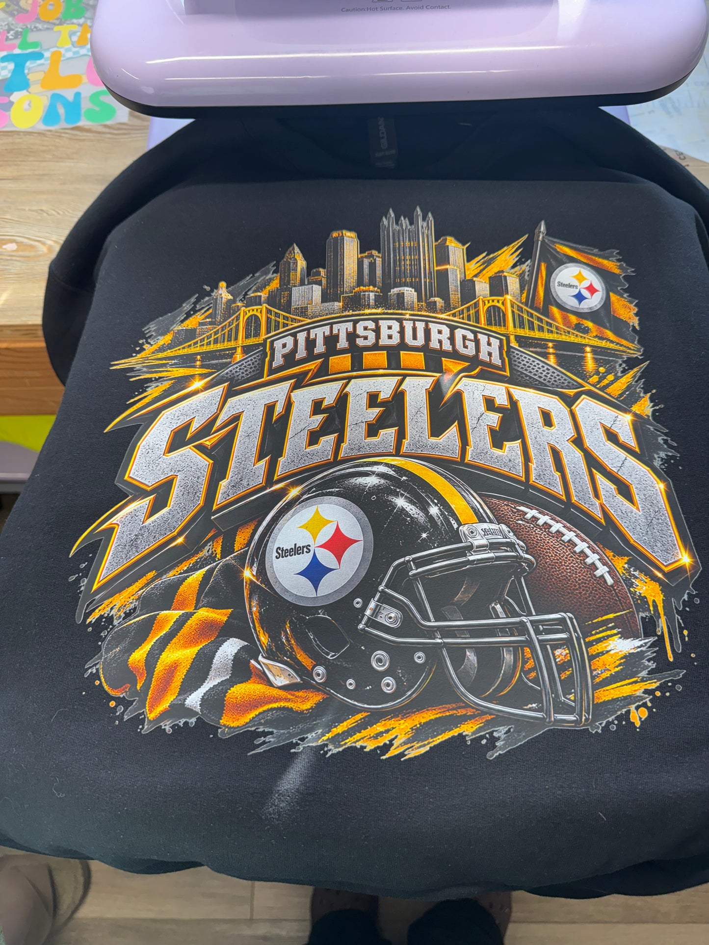 Black and Yellow Football Collage