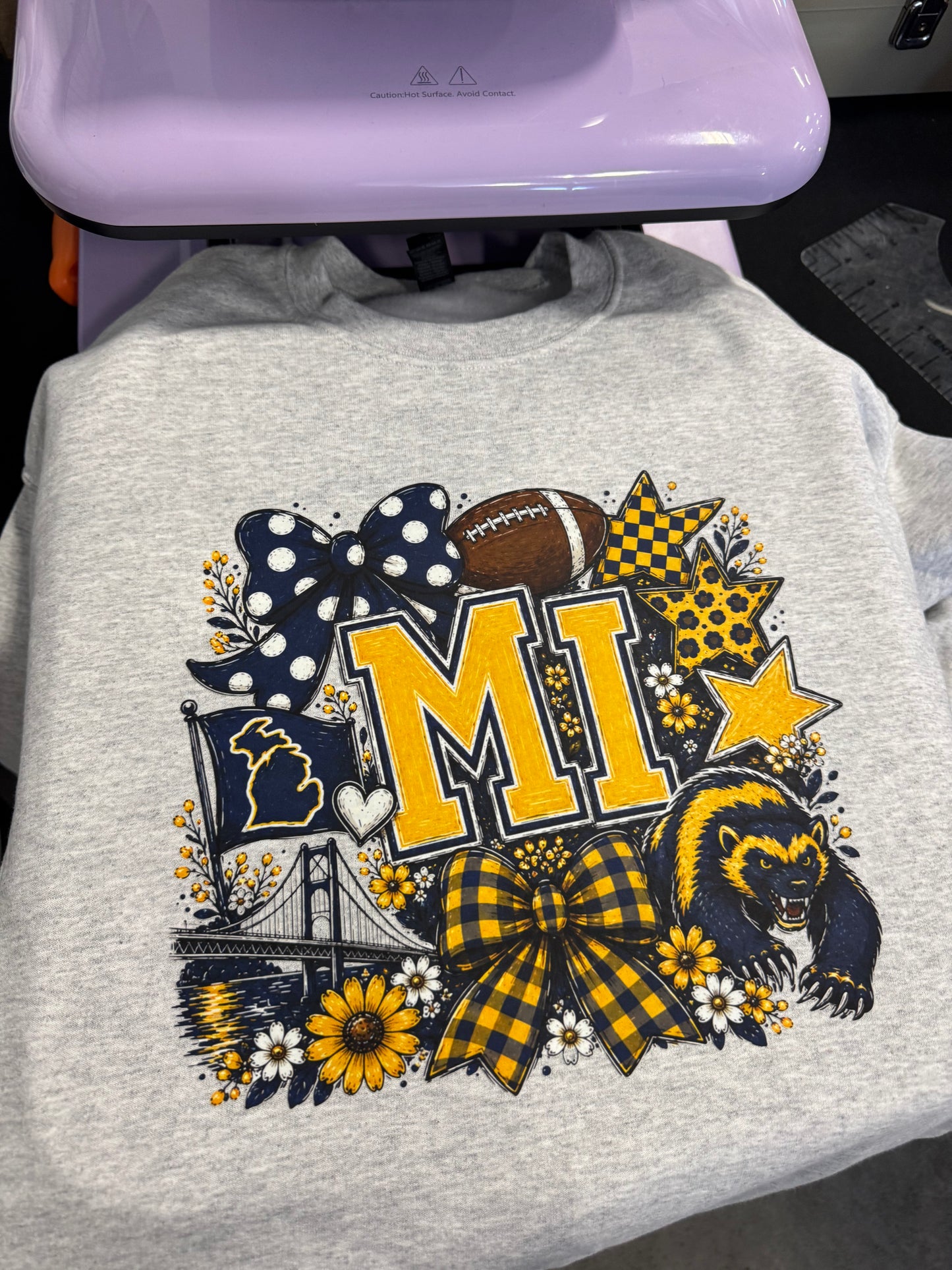 Blue and Gold Football Collage