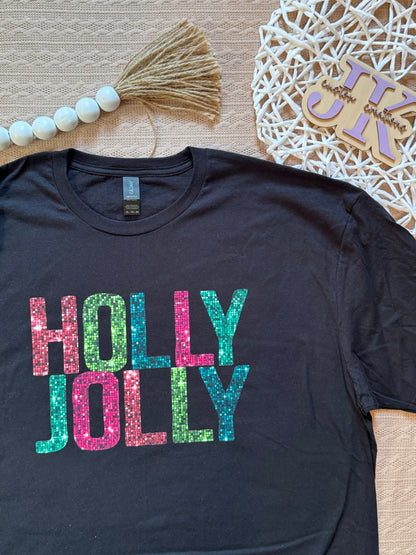 Holly Jolly, Faux Glitter