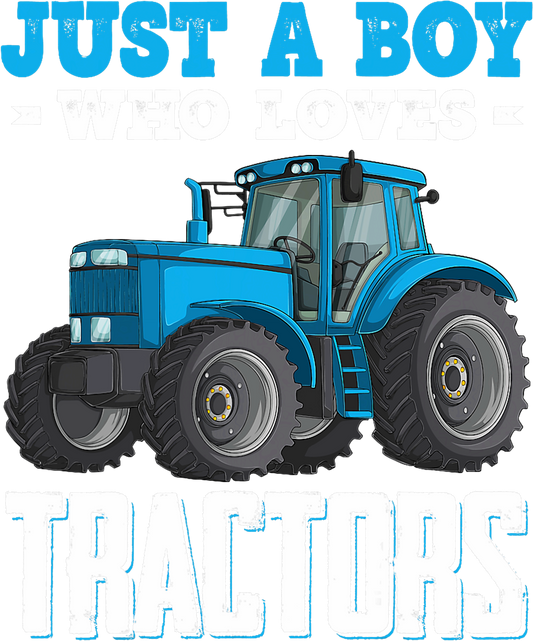 Just a Boy Who Loves Blue Tractors