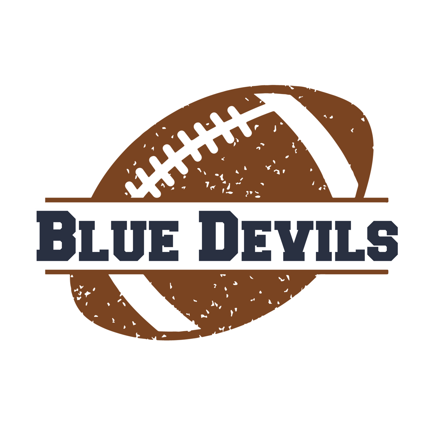 Blue Devils Football Distressed