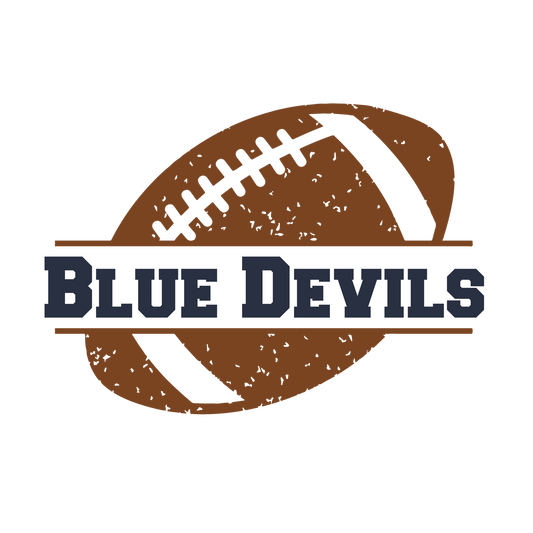 Blue Devils Football Distressed