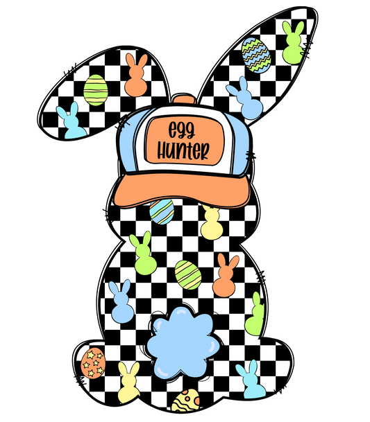 Checkered Bunny for Little Boys