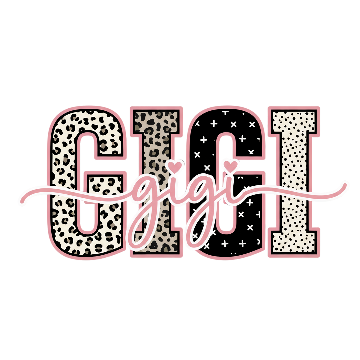 Chic Gigi Lettering - Pink