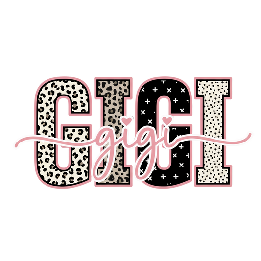 Chic Gigi Lettering - Pink