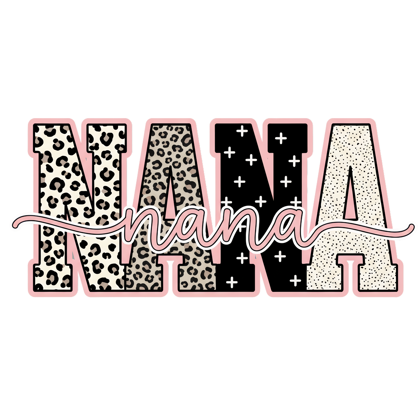 Chic Nana Lettering - Pink