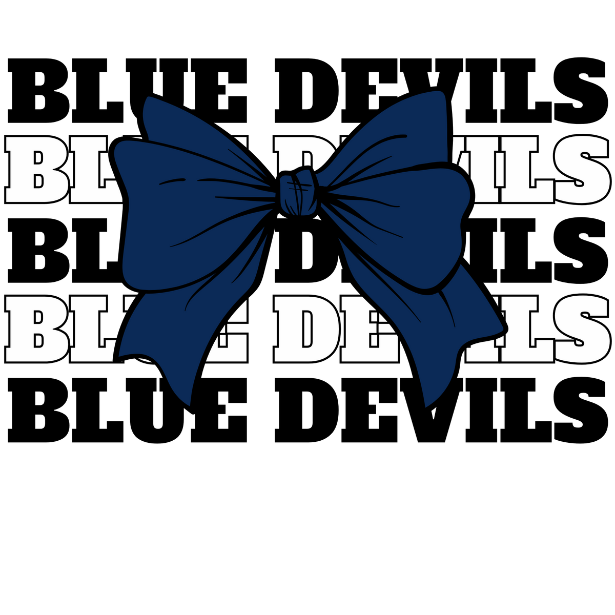 Blue Devils with Bow
