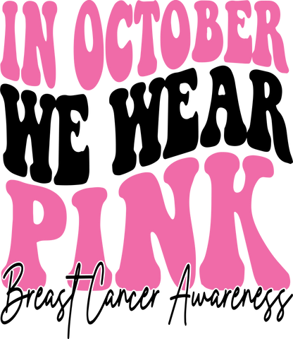 October is for Pink Ribbons without Glitter