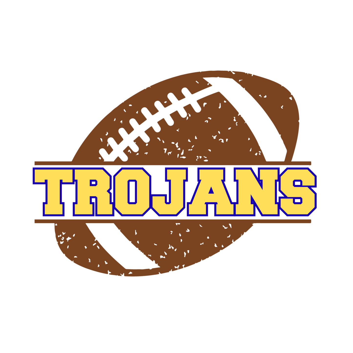 Trojans Football Distressed