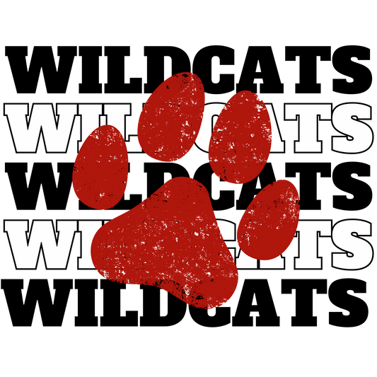 Wildcats with Paw Print
