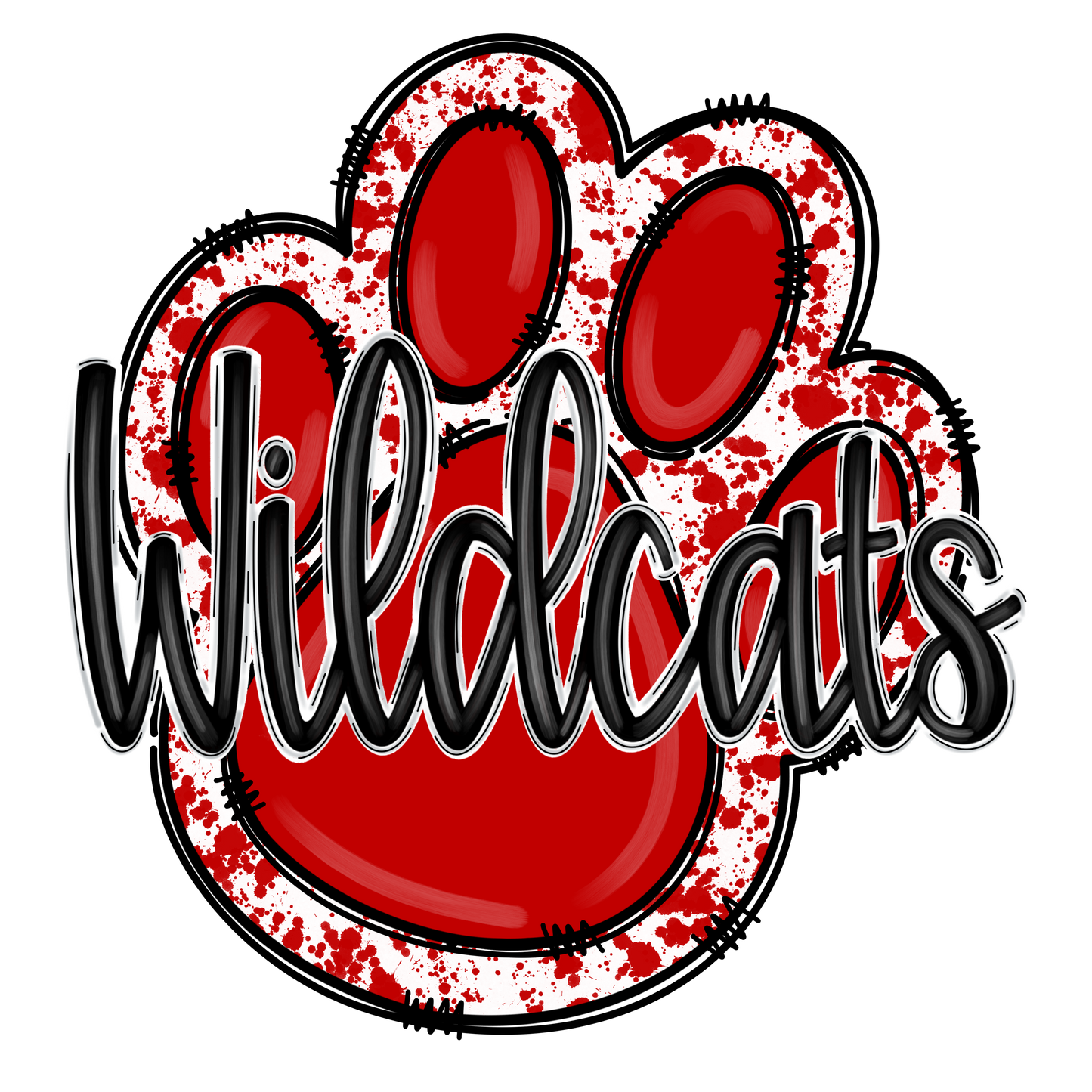 Wildcats with Red Paw